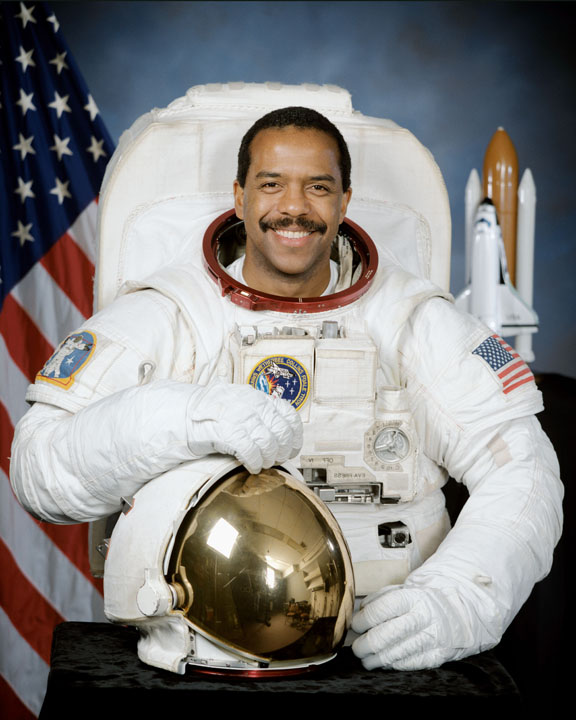 Bernard Harris in space suit